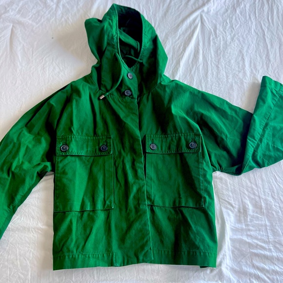 Zara Basics Green Parka - Picture 1 of 3